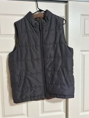 Weatherproof Men's Quilted Vest in Charcoal Gray